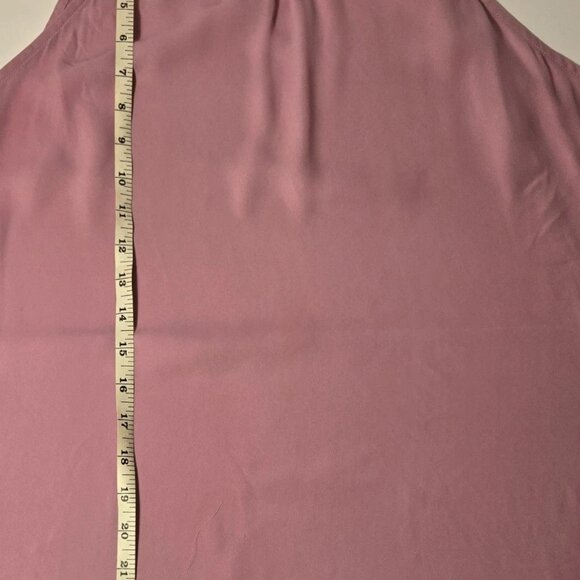 Apt. 9 Pleated Ruffle Neck Mauve Pink Sleeveless Shirt - Picture 11 of 16